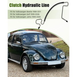 Clutch Hydraulic Line Fit for V-W Volkswagen Beetle 1998-2011, Golf 1999-2006, Jetta 1999-2005 Clutch Hose Hydraulic Line Replace 1J1721465BD