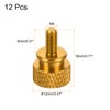 sourcing map 12pcs M4x8mm Knurled Thumb Screw Computer Case Threaded
