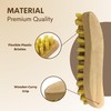 HOMESHOPA Wooden Scrubbing Brush, 1 Pack Heavy Duty Hand Brush