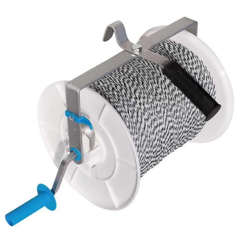 EFencSolv Electric Fence Maxi Geared Reel Prewound 3280ft 6 Stainless