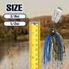 Reaction Tackle Bladed Swim Jigs 3/8 Chartreuse Tiger