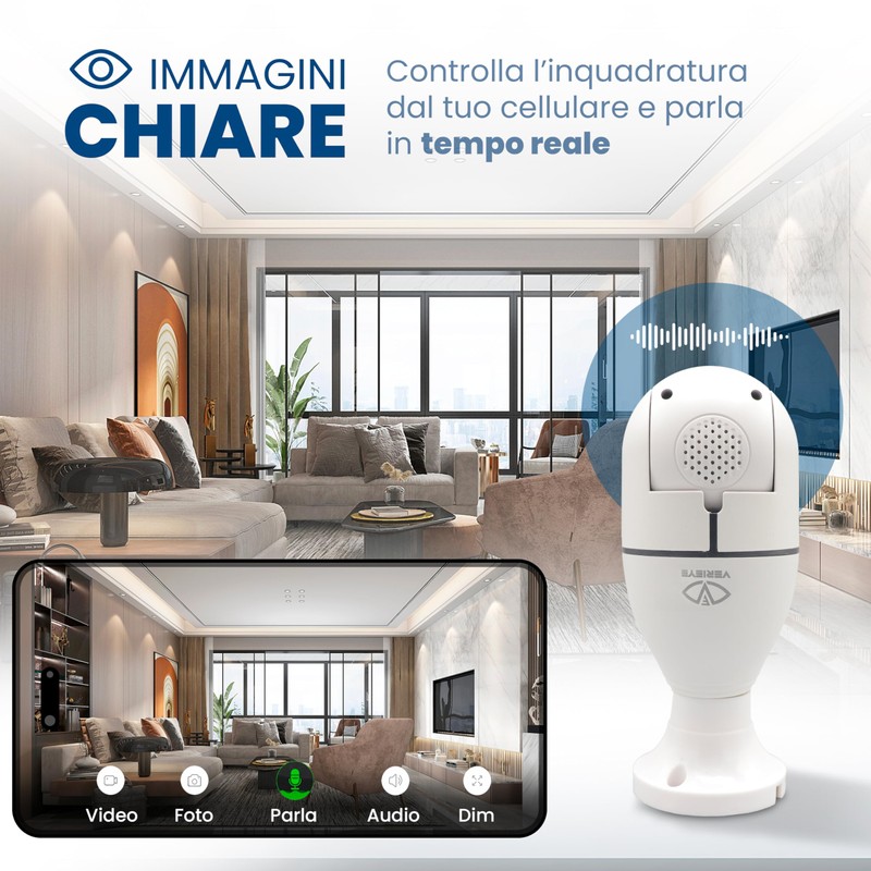 VeriEye Indoor WiFi Camera Mini Surveillance Camera for the Security