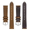 BISONSTRAP Men's Watch Bands, Hand-Stitched Leather Watch Straps, Quick Release,