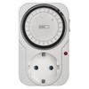 EMOS Schuko Mechanical Timer Switch, Programmable Indoor Socket with 96