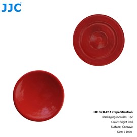 JJC Gewölbte Oberfläche Metall Weichen Auslöseknopf für Leica Q3 Fuji X-T4 X-T3 X100V X100F X100T X-T30 X-T20 X-PRO3 X-PRO2 X-E2S & Andere Film Spiegelreflexkamera mit Schraubgewinde Auslöser, Hellrot