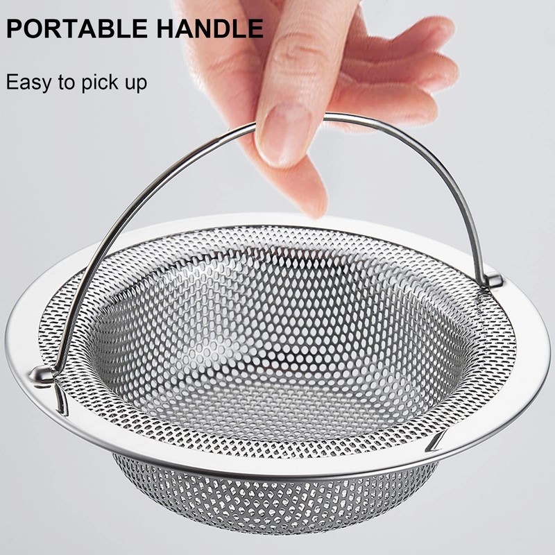 LASSHSWA Kitchen Sink Strainer Stainless Steel, Kitchen Sink Drain Strainer