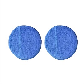 Microfiber Car Detailing Applicator Pads, Car Wax Applicator, 5 Inch Diameter, 2 Pcs, Blue，Belt Pocket