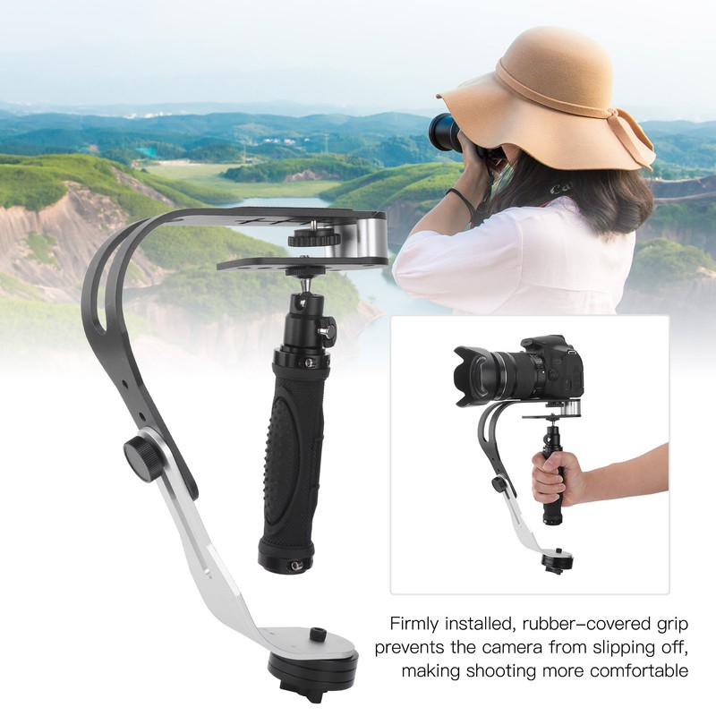 Handheld Video DSLR Camera Stabilizer Aluminum Alloy Bow Shape Stabilizer