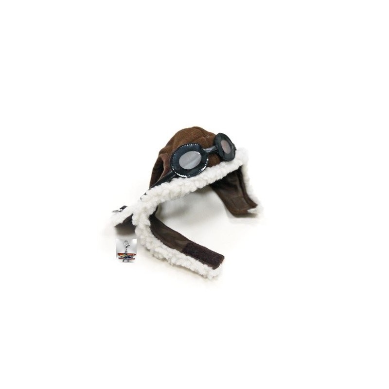 Charmed Aviator Pilot Hat with Goggles for Dogs in Sizes