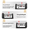 4-in-1 Kitchen Knife Sharpener, Professional Grade with Tungsten Steel and
