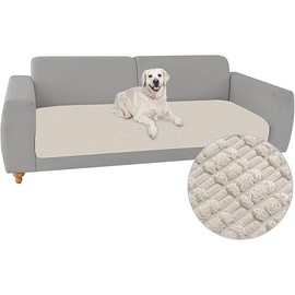 Couch Cover Sofa Covers Washable, Dog Bed Cover Couch Covers for 3 Cushion Couch Sofa Pet Friendly, Dog Couch Cover Furniture Covers for Pets.(Cream 32x53 inch)