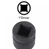 uxcell 32mm Impact Hex Bit Socket, 1" Drive 102mm Length