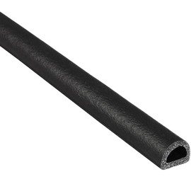 Trim-Lok X110HT-25 D-Shaped Rubber Seal – .312” Height, .468” Width, 25’ Length – EPDM Foam Seal with HT (General Acrylic) Pressure Sensitive Adhesive System, Door/Window Weather Seal for Cars, Trucks, RVs, Boats