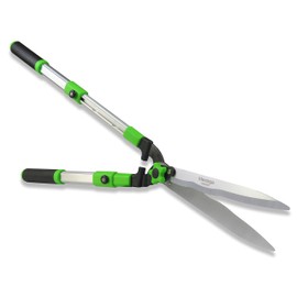 Mesoga Garden Hedge Shears for Trimming Borders, Extendable Handle Clippers & Shears, Pruning Trimmers with Wavy Blade, Professional Bush Cutter, Gardening Pruners Scissors