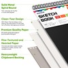 Soucolor 9" x 12" Sketch Book, 1-Pack 100 Sheets Spiral