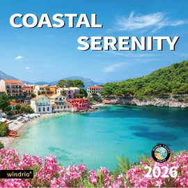 2026 Wall Calendar,Calendar 2026, July 2025 - December 2026, Wall Calendar Coastal Serenity, 12" x 24" Opened,Full Page Months Thick & Sturdy Paper for Gift Perfect Calendar Organizing & Planning