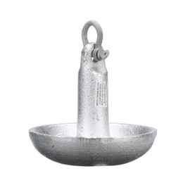 Seachoice 41340 Mushroom Anchor – Cast Iron – Double-Dipped Aluminum-Painted – 15 Pounds – for Boats Up to 16 Feet Long