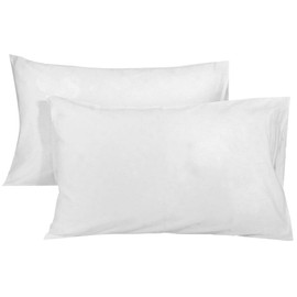 mookaitedecor 100% Cotton 400 Thread Count Pillow Cases 46x74x2 White