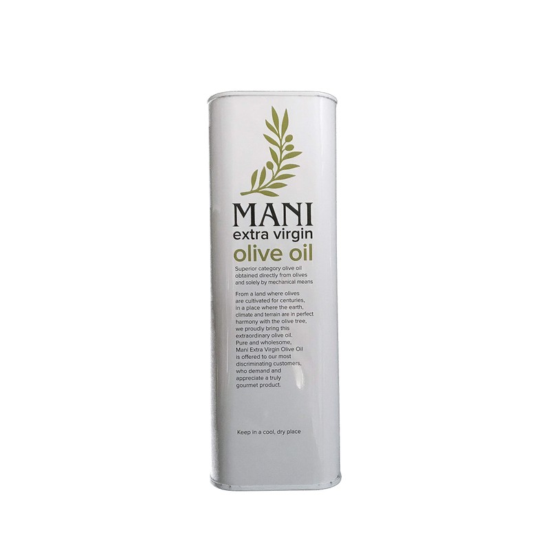 Greek Extra Virgin Olive Oil, Mani, 3L Tin
