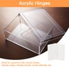 QUARKZMAN Pack of 2 Acrylic Hinges, 3 x 1.77 Inch