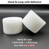 Matenf Hook and Loop Strips with Adhesive, 2 Inch x