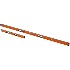 Keson LKB7832 Aluminum Box Beam Level Jamb Set with 3 20% Magnified Vials, 32 & 78-Inch, Orange