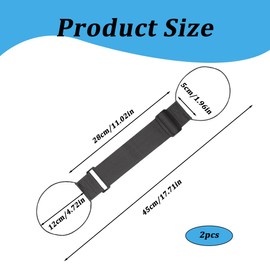 UEIOAVL Straps & Straps, 2 Pieces Suitcase Adjustable Elastic Luggage Straps Strong Fastening Straps for Travel Luggage Luggage Straps (Black)