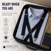 Heavy Duty Suspenders for Men – Adjustable 2-Inch Elastic X-Back