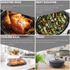 DIMESHY Roasting Rack, Black with Integrated Feet, Enamel Finished, Nonstick,
