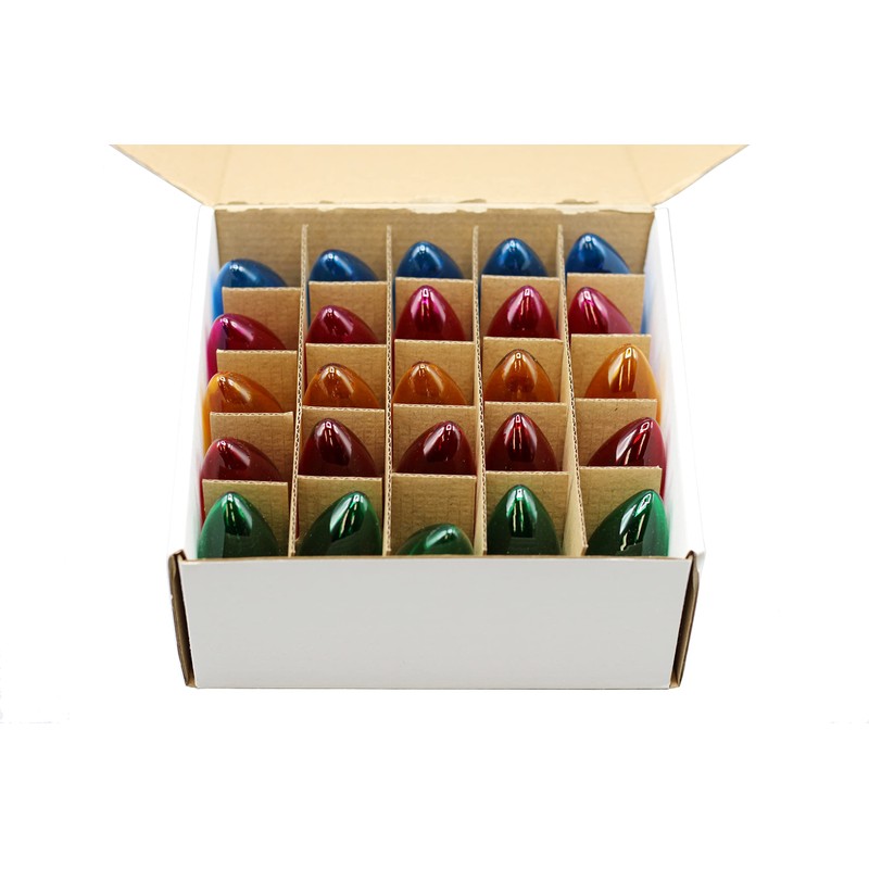 Creative Hobbies Box of 25 Random Blinking C9 Incandescent Light