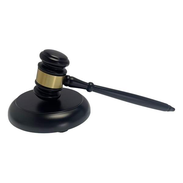 Black Gavel and Sound Block perfet for Judge Lawyer Auction