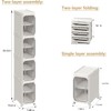 Lifelongpal 4-Tier Tall Narrow Storage Cabinet, Slim Bathroom Storage Cabinet