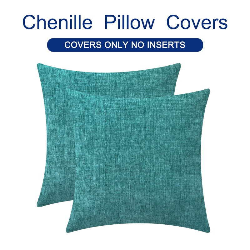 CaliTime Cushion Covers Pack of 2 Cozy Throw Pillow Covers