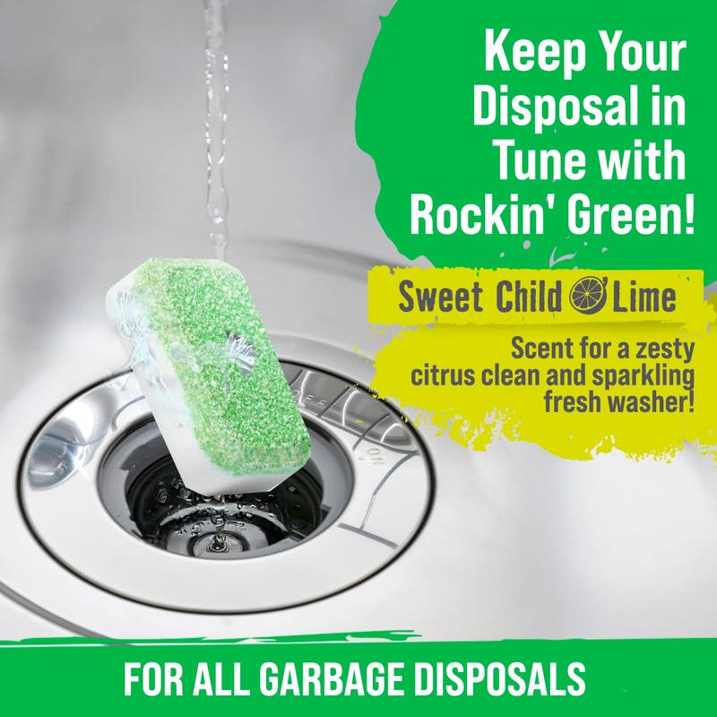 Rockin' Green Deep Cleaning and Deodorizing Tablets for Dishwashers, Washing
