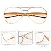 GUVIVI Retro Gold Aviator Sunglasses for Women Men, 2025 Metal