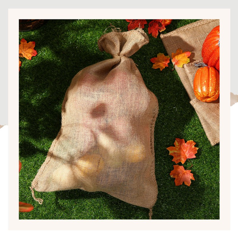 Windyun 12 Pack Potato Sack Race Bags Burlap Bags with