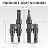 deleyCON PV4 Solar 2-Way Y Plug Pair 1000 V Male/Female