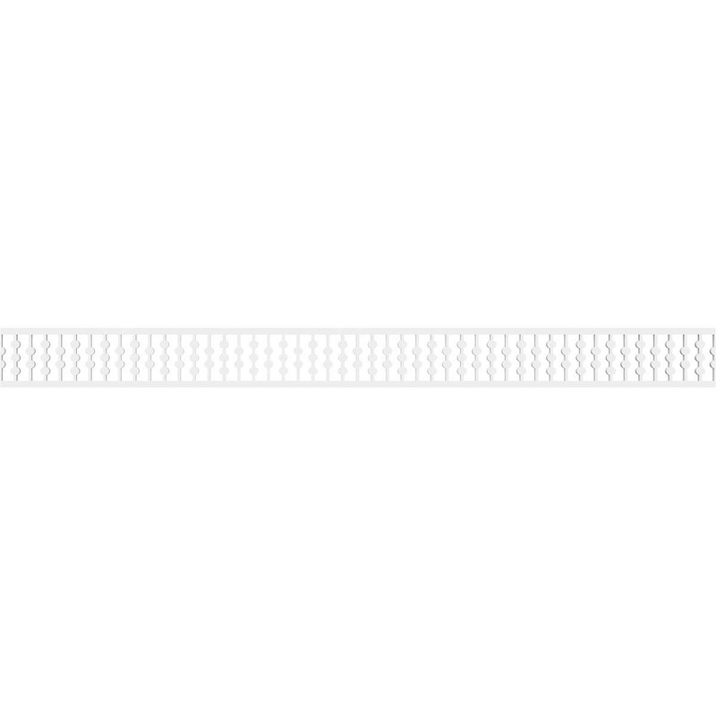 4"H x 5/8"P x 48"L Bridgeport Architectural Grade PVC Running