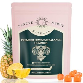 Vaginal Probiotics for Women – Premium Feminine Balance Gummies for Women, Hawaiian Pineapple Flavor, Support Healthy Odor and Vaginal Flora, pH Balan