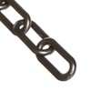 Mr. Chain Plastic Barrier Chain, Black, 2-Inch Link Diameter, 25-Foot