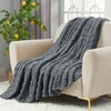 Aganear Fleece Blanket Queen Size - Washed Plush Fuzzy Cozy