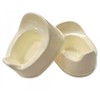 Snuggle BPA-Free Plastic Children's Potty | Splash Guard | Lightweight and Portable | Non-Slip Base - Cream