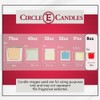 Circle E Candles, Orange Vanilla Scent, Small Size Jar Candle,