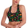 Cute Dinosa Sports Bras for Women Longline Padded Workout Tank
