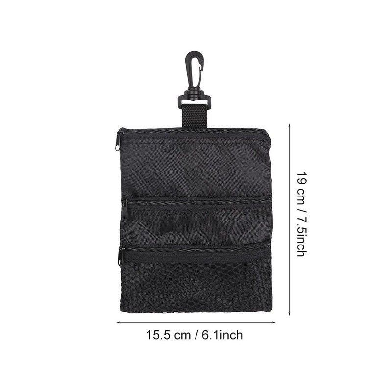 VBESTLIFE Golf Tee Bag Golf Tee Storage Pouch Zippered Golf