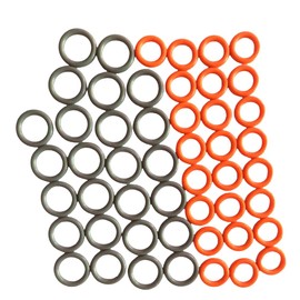 1/4" & 3/8" Pressure Washer QD Colored O-Rings (1/4''&3/8''(25+25) 50 Pack （Red+Grey）,M22 Quick Connect Coupler