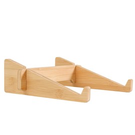 MTWhirldy Laptop Stand for Desk, Portable Computer Holder Stands Compatible with MacBook pro air, DELL, ASUS, HP Notebooks 11-15" Laptops Bamboo