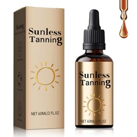 Sunless Tanning Drops, Melanin Glow Drops for Face and Body, Tans Without Sun, Promotes Natural Skin Tone, Unisex for All Skin Types - Achieve Natural Sun-Kissed Glow Without Sun Exposure 60ML