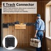 (4 Pack) E-Track Double Buckle Connector, Bolt-on Steel Trailer E
