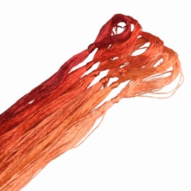 MINGGUXIUYI 6 Skeins Mulberry Silk Floss Embroidery Thread Floss-Cross Stitch Threads China Silk Woven Jewelry Threads DIY Sewing Kits (05)